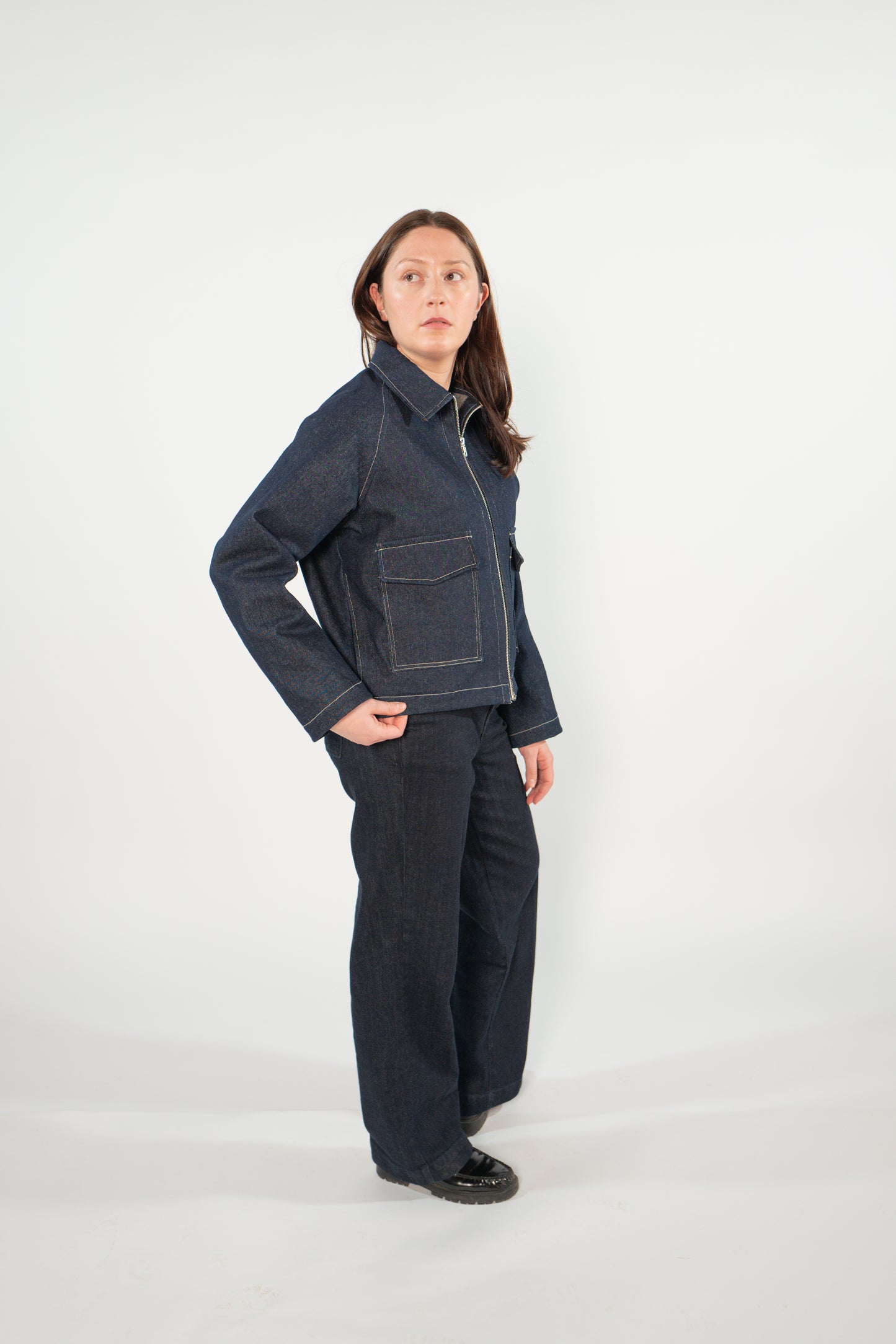 MANTEAU JEANS INDIGO