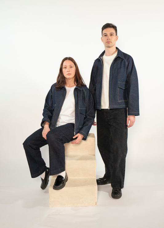 MANTEAU JEANS INDIGO